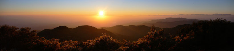 Berg im Sonnenuntergang